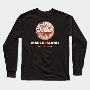 Retro Marco Island Long Sleeve T-Shirt